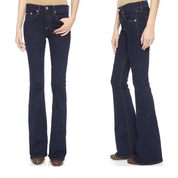 rag & bone Denim - rag & bone Dark Indigo Flare Jeans